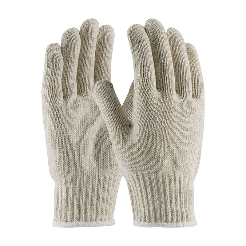 Extra Heavy Weight Seamless Knit Cotton/Polyester Glove, 7 Gauge, Natural, Large, 25 Dozen per Case